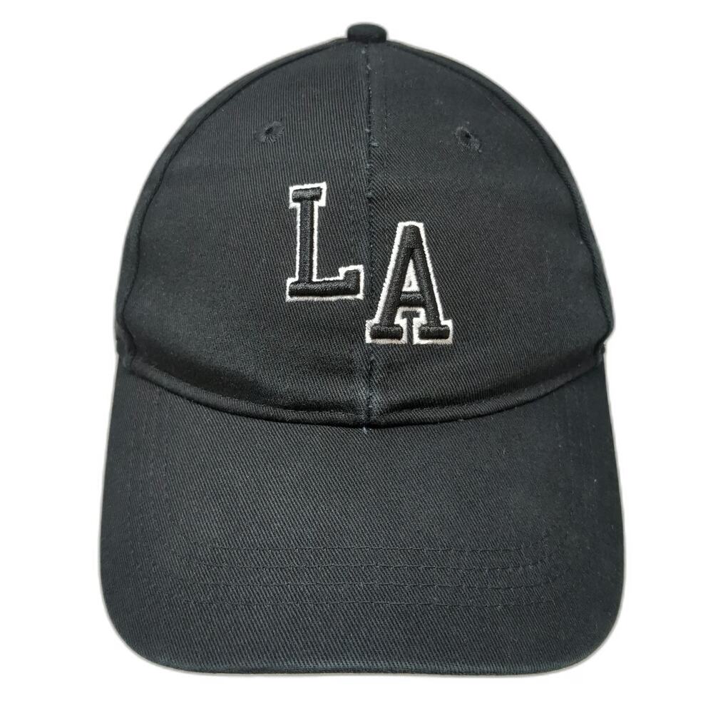 Primark Baseball Cap Black One Size LA California Embroidered Slideback Hat